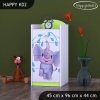 Komoda Happy K02 - stříkající sloník (Barva bílá)