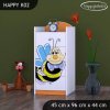 Komoda Happy K02 - usměvavá včelka (Barva bílá)