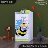 Komoda Happy K02 - usměvavá včelka (Barva bílá)