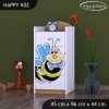 Komoda Happy K02 - usměvavá včelka (Barva bílá)