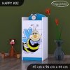 Komoda Happy K02 - usměvavá včelka (Barva bílá)