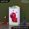 Komoda Happy K02 - veselá housenka (Barva bílá)