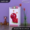 Komoda Happy K02 - veselá housenka (Barva bílá)