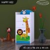 Komoda Happy K02 - veselý zvěřinec (Barva bílá)