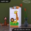 Komoda Happy K02 - veselý zvěřinec (Barva bílá)