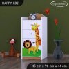 Komoda Happy K02 - veselý zvěřinec (Barva bílá)
