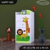 Komoda Happy K02 - veselý zvěřinec (Barva bílá)