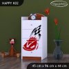 Komoda Happy K02 - závod F1 (Barva bílá)