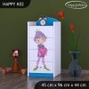 Komoda Happy K02 - zamilovaný skřítek (Barva bílá)
