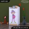 Komoda Happy K02 - zamilovaný skřítek (Barva bílá)