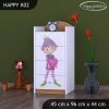 Komoda Happy K02 - zamilovaný skřítek (Barva bílá)