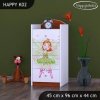 Komoda Happy K02 - zelená čarodějka (Barva bílá)