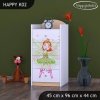 Komoda Happy K02 - zelená čarodějka (Barva bílá)
