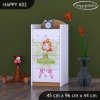 Komoda Happy K02 - zelená čarodějka (Barva bílá)