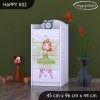 Komoda Happy K02 - zelená čarodějka (Barva bílá)