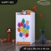 Komoda Happy K02 - zelené auto s balónky (Barva bílá)