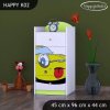 Komoda Happy K02 - žluté auto (Barva bílá)