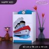 Komoda Happy K03 - velká loď (Barva bílá)