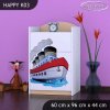 Komoda Happy K03 - velká loď (Barva bílá)