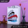 Komoda Happy K03 - velká loď (Barva bílá)