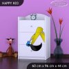 Komoda Happy K03 - bagr (Barva bílá)