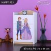 Komoda Happy K03 - princ a princezna (Barva bílá)