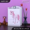 Komoda Happy K03 - princezna s koníkem (Barva bílá)