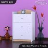 Komoda Happy K03 - víla se srdcem (Barva bílá)