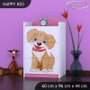 Komoda Happy K03 - pejsek (Barva bílá)