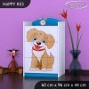 Komoda Happy K03 - pejsek (Barva bílá)