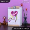 Komoda Happy K03 - pejsek a srdce (Barva bílá)