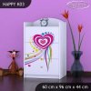 Komoda Happy K03 - pejsek a srdce (Barva bílá)