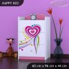 Komoda Happy K03 - pejsek a srdce (Barva bílá)