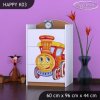 Komoda Happy K03 - lokomotiva (Barva bílá)