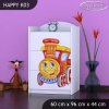 Komoda Happy K03 - lokomotiva (Barva bílá)