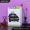 Komoda Happy K03 - policie (Barva bílá)