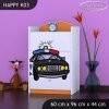Komoda Happy K03 - policie (Barva bílá)