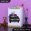 Komoda Happy K03 - policie (Barva bílá)