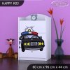 Komoda Happy K03 - policie (Barva bílá)