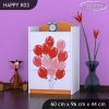 Komoda Happy K03 - růžové auto s balónky (Barva bílá)