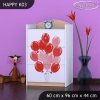 Komoda Happy K03 - růžové auto s balónky (Barva bílá)