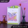 Komoda Happy K03 - růžový dráček (Barva bílá)