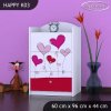 Komoda Happy K03 - srdíčka (Barva bílá)