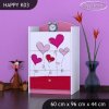 Komoda Happy K03 - srdíčka (Barva bílá)