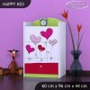 Komoda Happy K03 - srdíčka (Barva bílá)