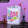 Komoda Happy K03 - srdce z květů (Barva bílá)