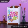 Komoda Happy K03 - srdce z květů (Barva bílá)