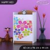 Komoda Happy K03 - srdce z květů (Barva bílá)