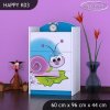 Komoda Happy K03 - slimák (Barva bílá)