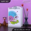 Komoda Happy K03 - slimák (Barva bílá)